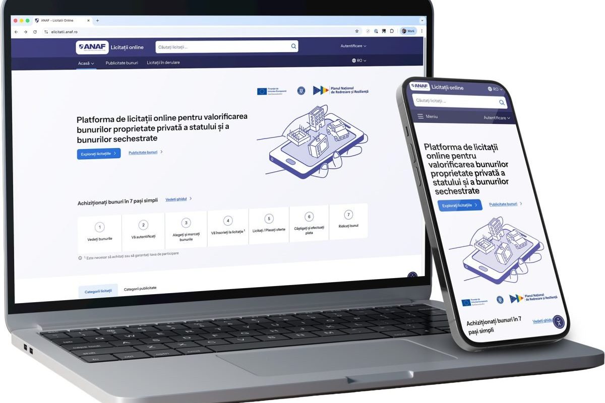 București – ANAF lansează platforma eLicitațiiANAF, dezvoltată de Zitec, pentru vânzarea online a bunurilor confiscate sau executate silit