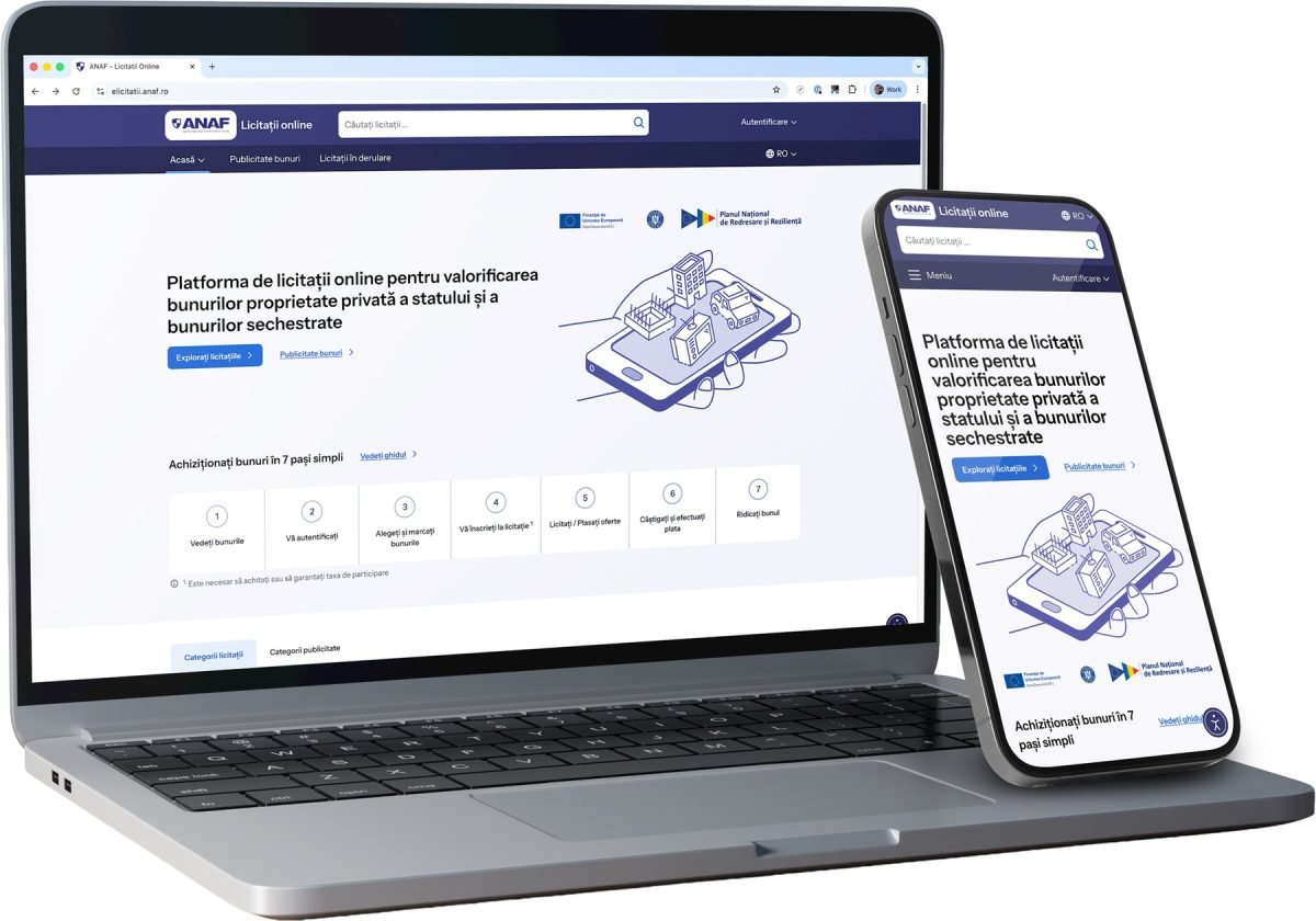 București – ANAF lansează platforma eLicitațiiANAF, dezvoltată de Zitec, pentru vânzarea online a bunurilor confiscate sau executate silit