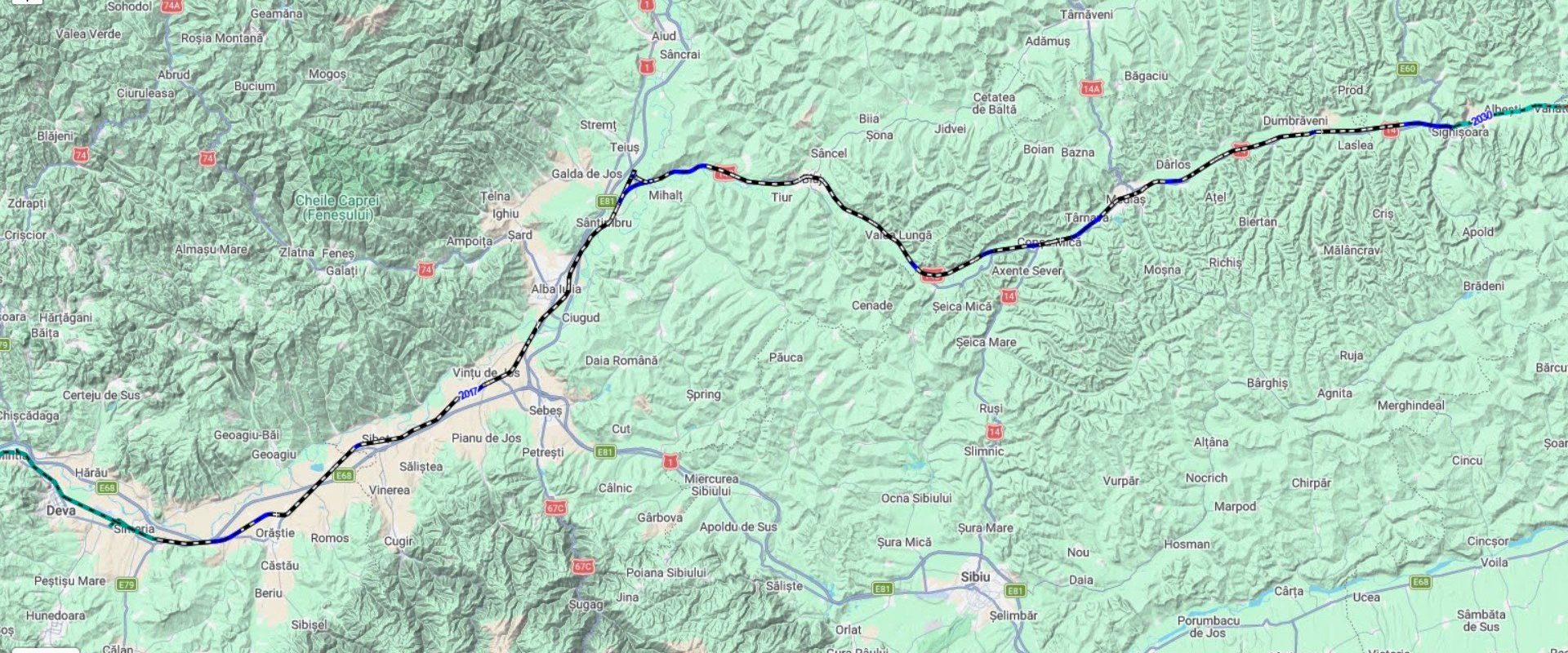 Record de viteză pe calea ferată: Un tren a atins 125 km/h pe ruta Sighișoara-Simeria Un tren a stabilit un nou record de viteză pe un tronson de cale ferată din România, parcurgând distanța de 169 de kilometri în doar 81 de minute
