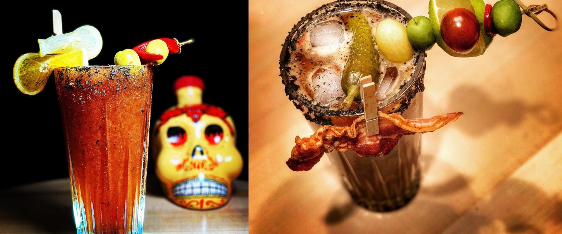 Rețetă: Cocktail cu bere, tequila și suc de roșii. Atenție la decoruri!