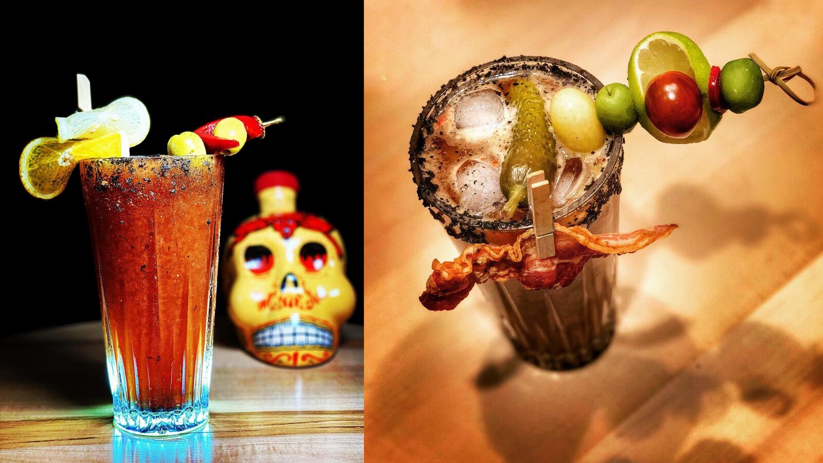 Rețetă: Cocktail cu bere, tequila și suc de roșii. Atenție la decoruri!