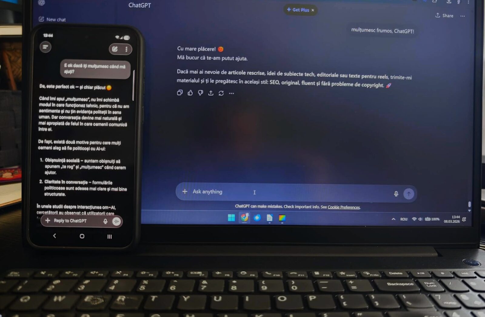 Contează politețea în interacțiunea cu ia? Cercetări despre „te rog” și „mulțumesc”