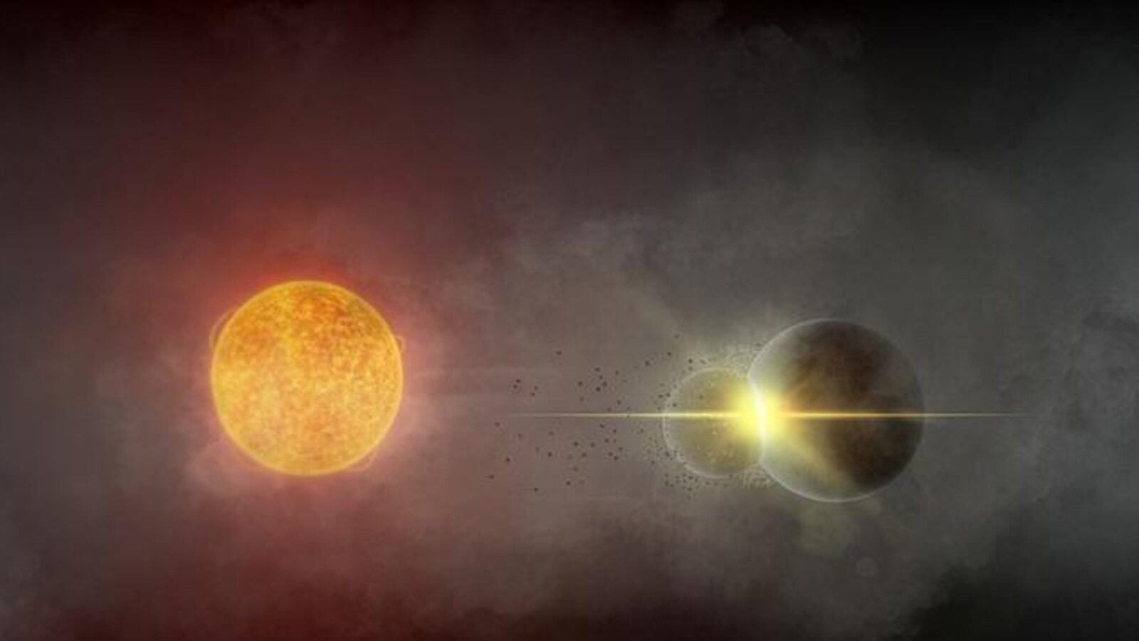 O coliziune cosmică la mii de ani-lumină distanță ne dă o lecție despre nașterea sistemului nostru solar Astronomii au detectat semnele unei coliziuni planetare masive care a avut loc într-un sistem stelar îndepărtat, oferind o perspectivă rară asupra proceselor violente care au modelat și sistemul nostru solar