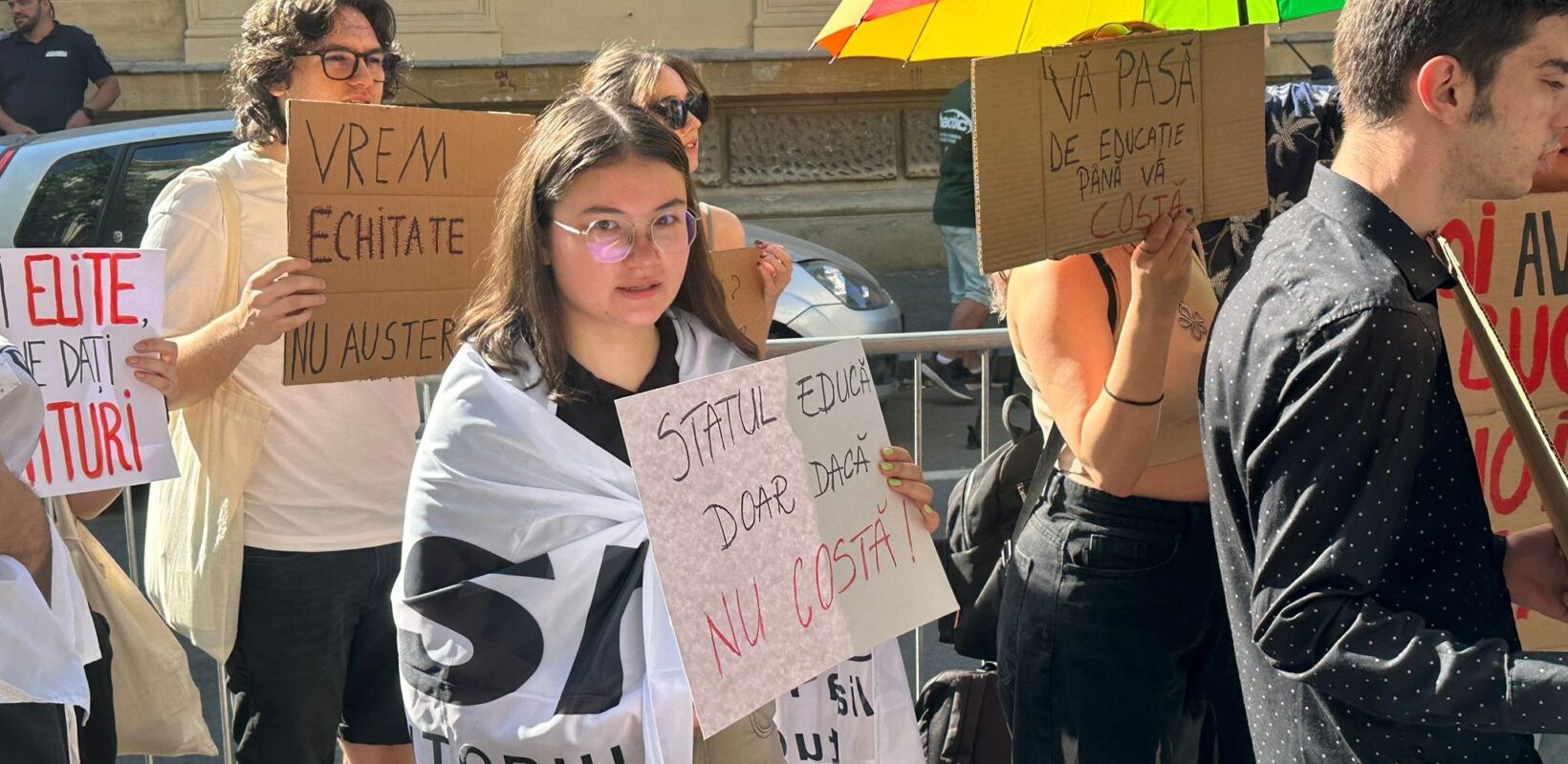 Studenții din Ansor protestează sâmbătă în piața victoriei