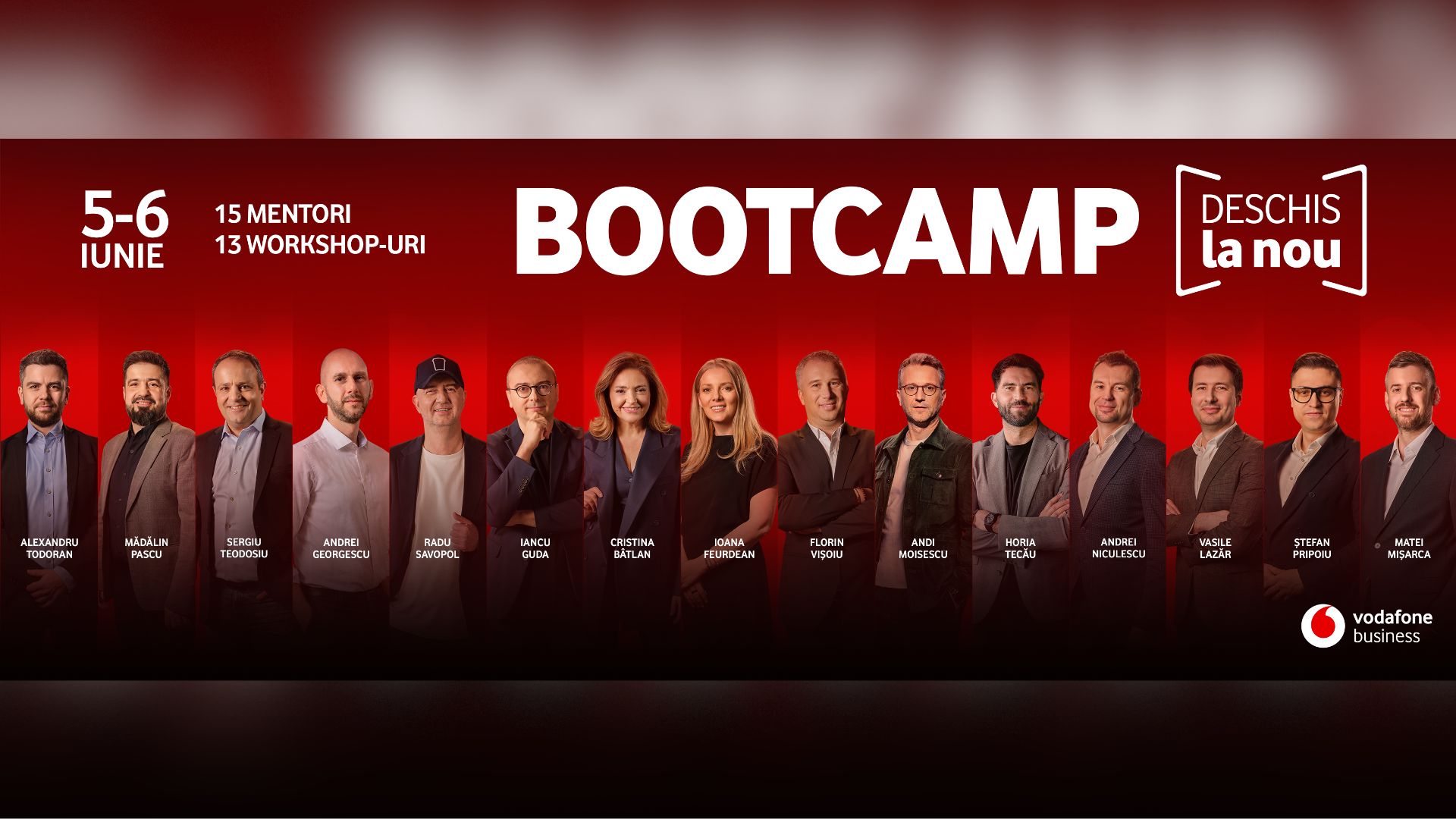 Vodafone Business lansează o nouă ediție a programului de mentorat pentru antreprenori Vodafone Business readuce în atenție programul „Bootcamp-ul Deschis la Nou
