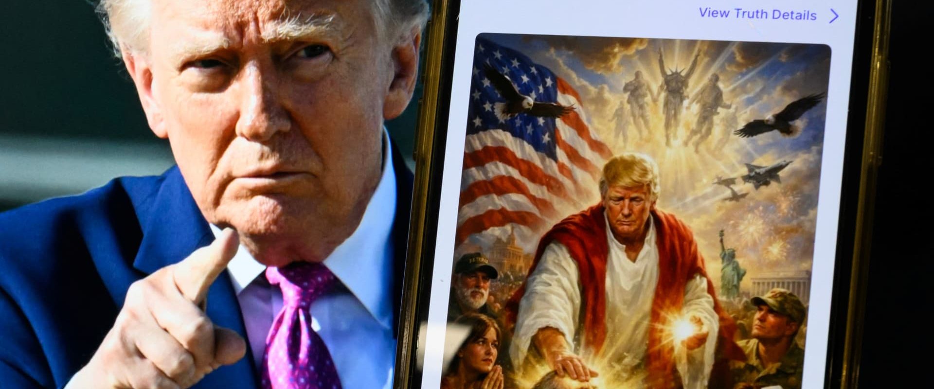 Trump, scandal pe Truth Social: Și-a șters imaginea cu el însuși ca Iisus