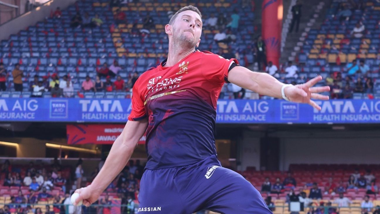 Hazlewood revine, iar Royals trimit RCB la batere după ploaie