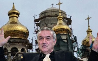 Becali, buncăr antiatomic sub biserica din Pipera: Patronul FCSB, șantierist în Postul Paștelui