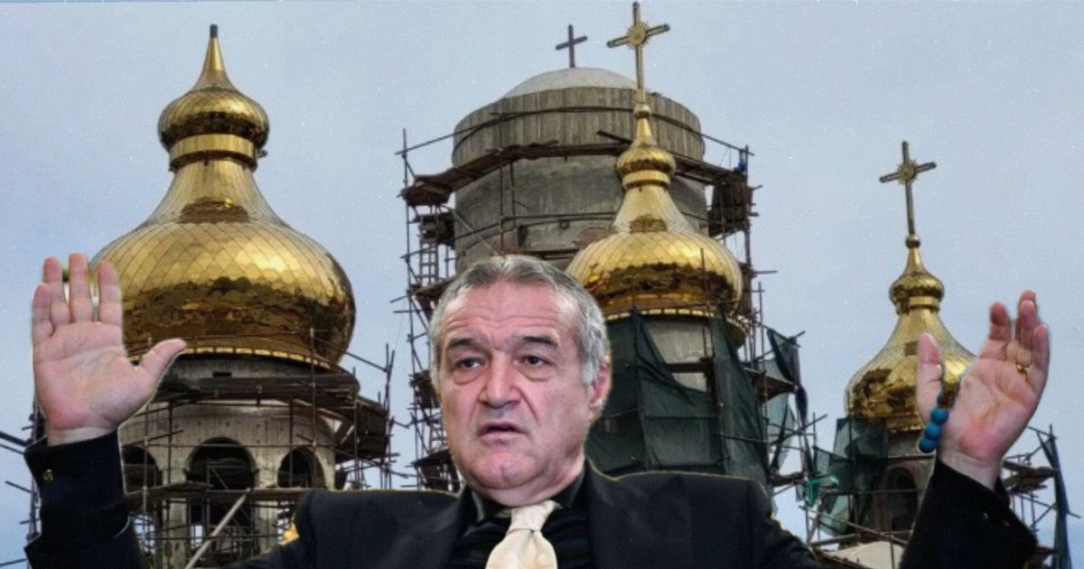 Becali, buncăr antiatomic sub biserica din Pipera: Patronul FCSB, șantierist în Postul Paștelui