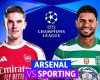 Arsenal, avantaj clar cu Sporting în direct