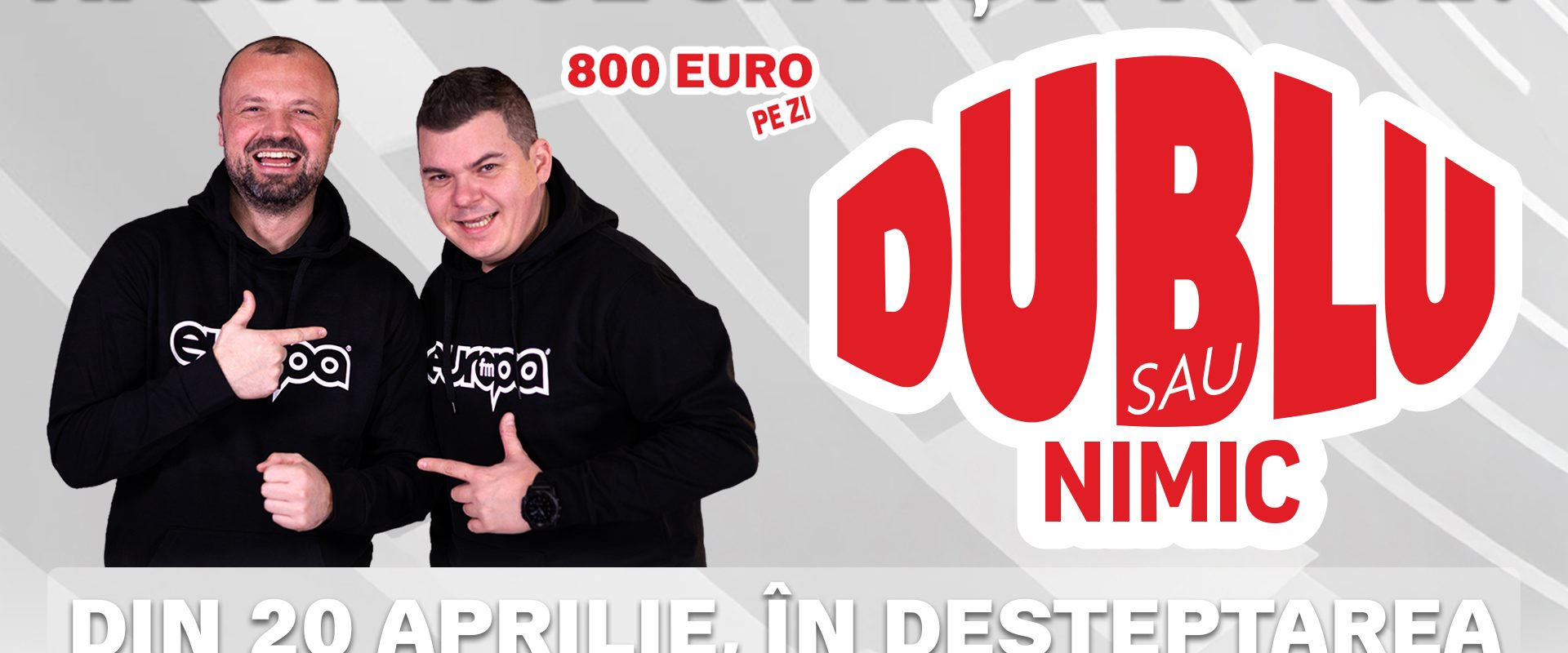 Dublu sau Nimic revine la Europa FM: Câștigătorii, pe urmele lui Donald Trump?