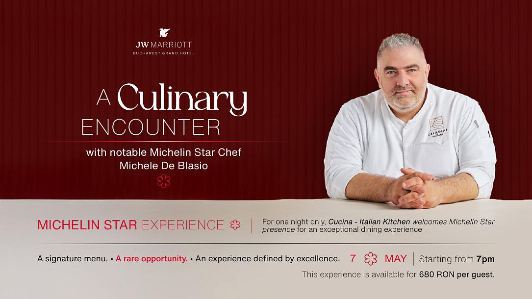 Chef MICHELE De Blasio, la CUCINA pentru o seară! Bucătari stelați în București
