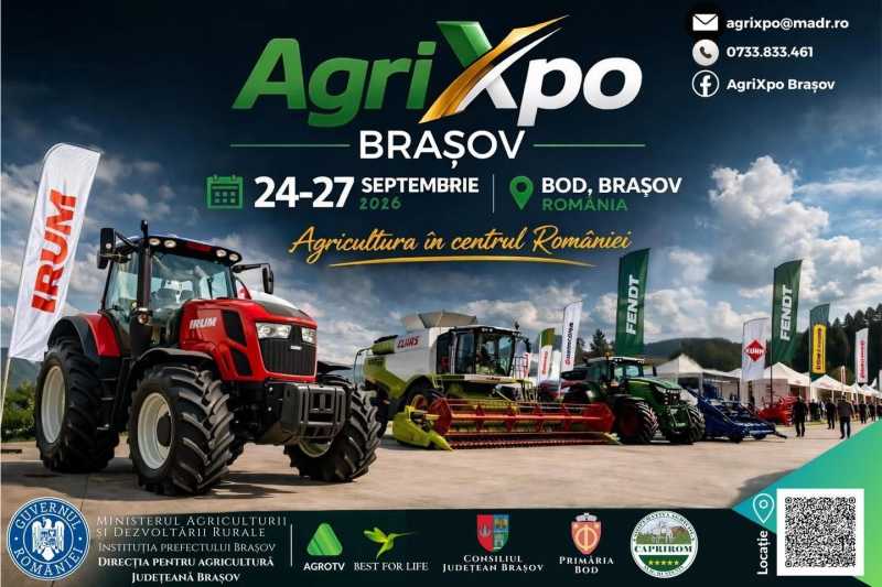 AgriXpo Brașov 2026: Peste 200 de expozanți la Fabrica de Zahăr Bod