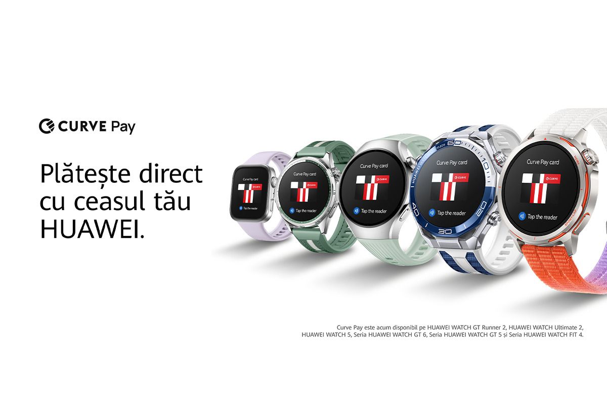 HUAWEI aduce Curve Pay contactless în Europa: România pe listă