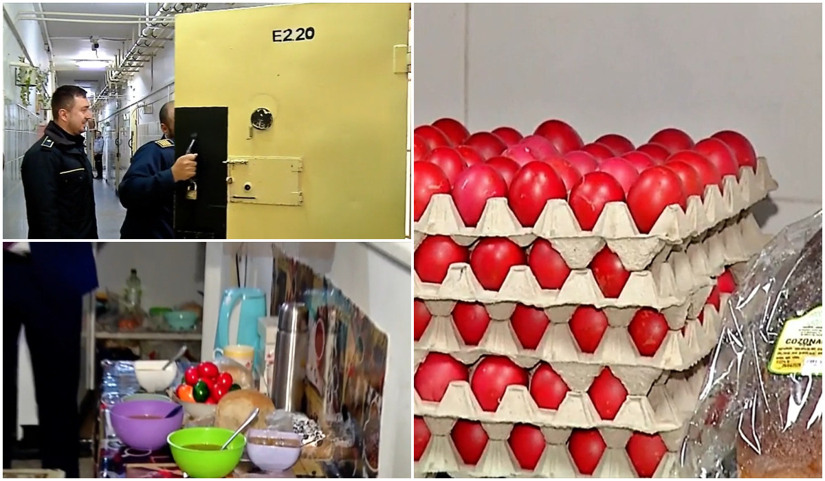 Meniu de Paște la pușcărie: Ce mănâncă deținuții cu 9 lei, în ziua de Înviere