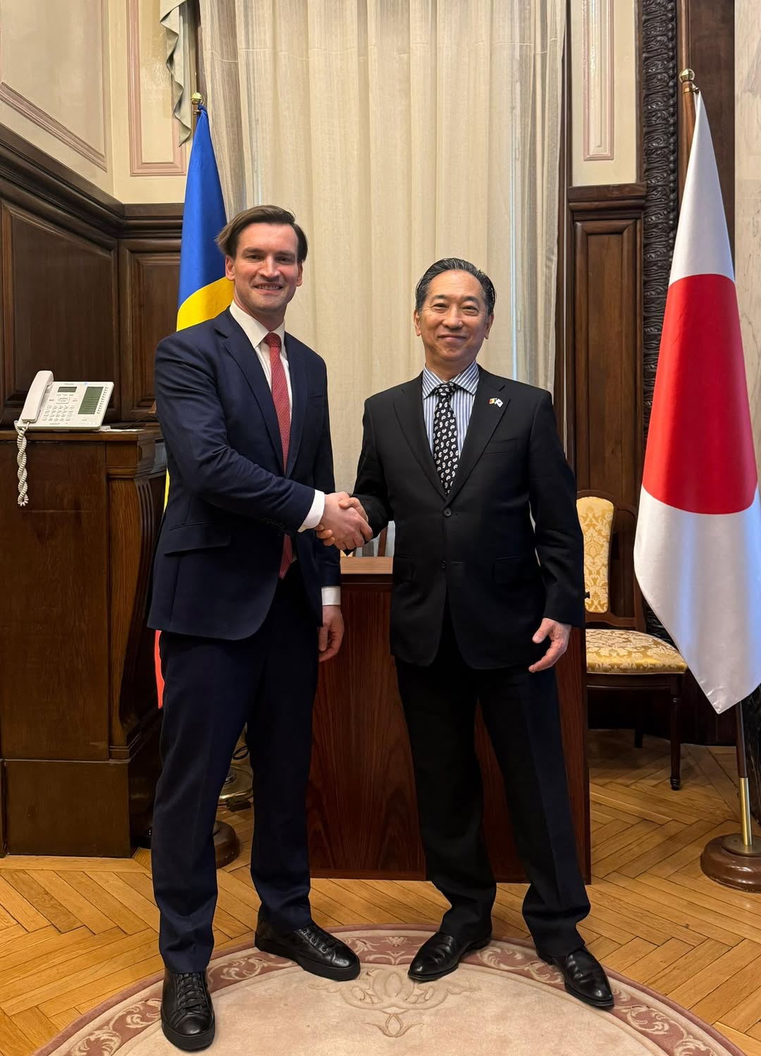 Andrei Baciu, deputat PNL, discută cu ambasadorul Japoniei despre inteligența artificială București, [data de azi, de ex: 15 mai 2024] – Deputatul PNL Andrei Baciu a avut o întrevedere cu E.S
