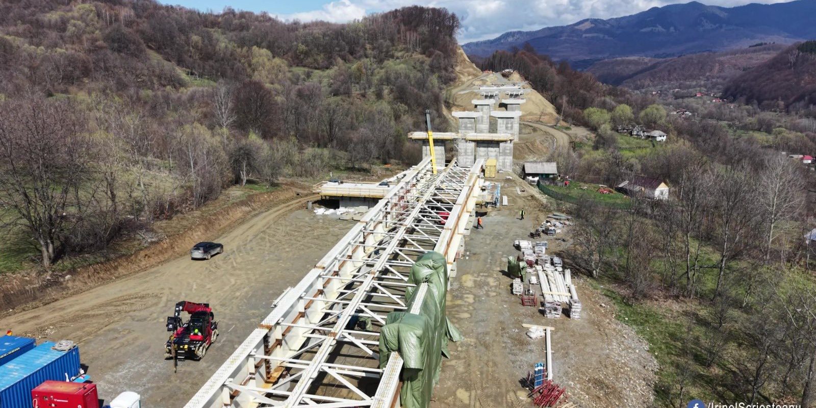 București-Vest, pe șantierul autostrăzii: 1000+ muncitori la lucru