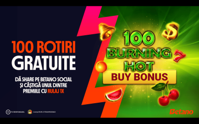 Betano Social dă 100 de premii: Câștigi 100 Rotiri Gratuite!