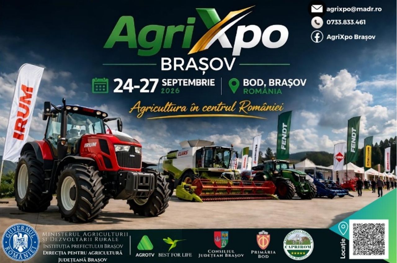 Evenimentul AgriXpo Brașov 2026, dedicat sectorului agricol, va avea loc la Fabrica de Zahăr de la Bod