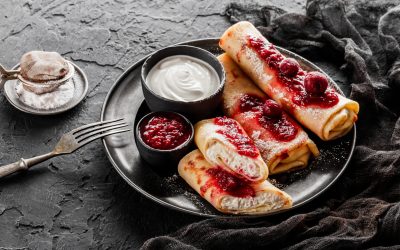 Clătite aromate la cuptor, cu brânză proaspătă: Deliciul de Paște