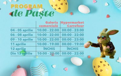 Brăila Mall, sărbători cu premii, activități șî orar special de Paște