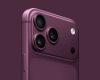 leaked iPhone 18 Pro color render in dark cherry