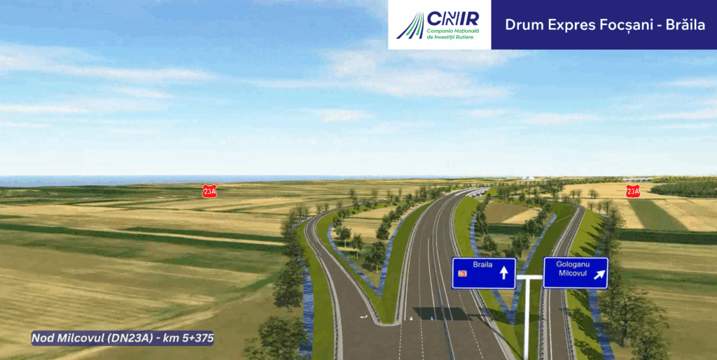 Profilul drumului Focșani-Brăila, modificat: Se evită accidentele