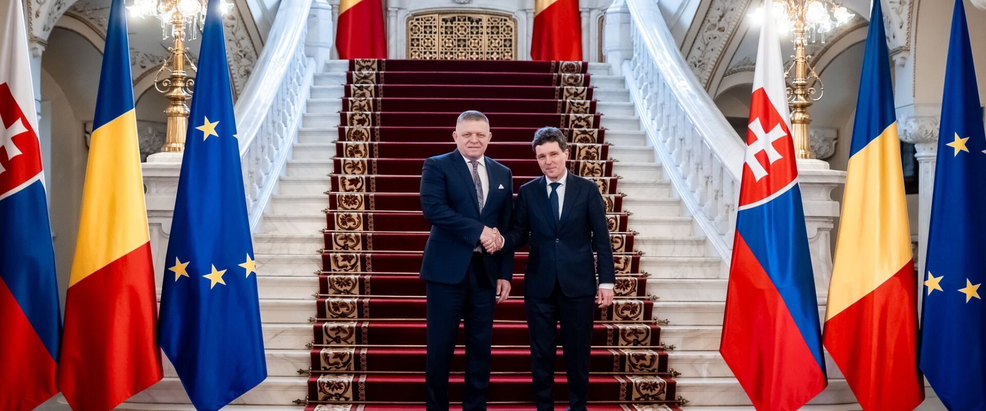Premierul Slovaciei, Robert Fico, a discutat cu președintele României, Nicușor Dan, și cu premierul Ilie Bolojan despre posibilități de cooperare în sectorul energetic