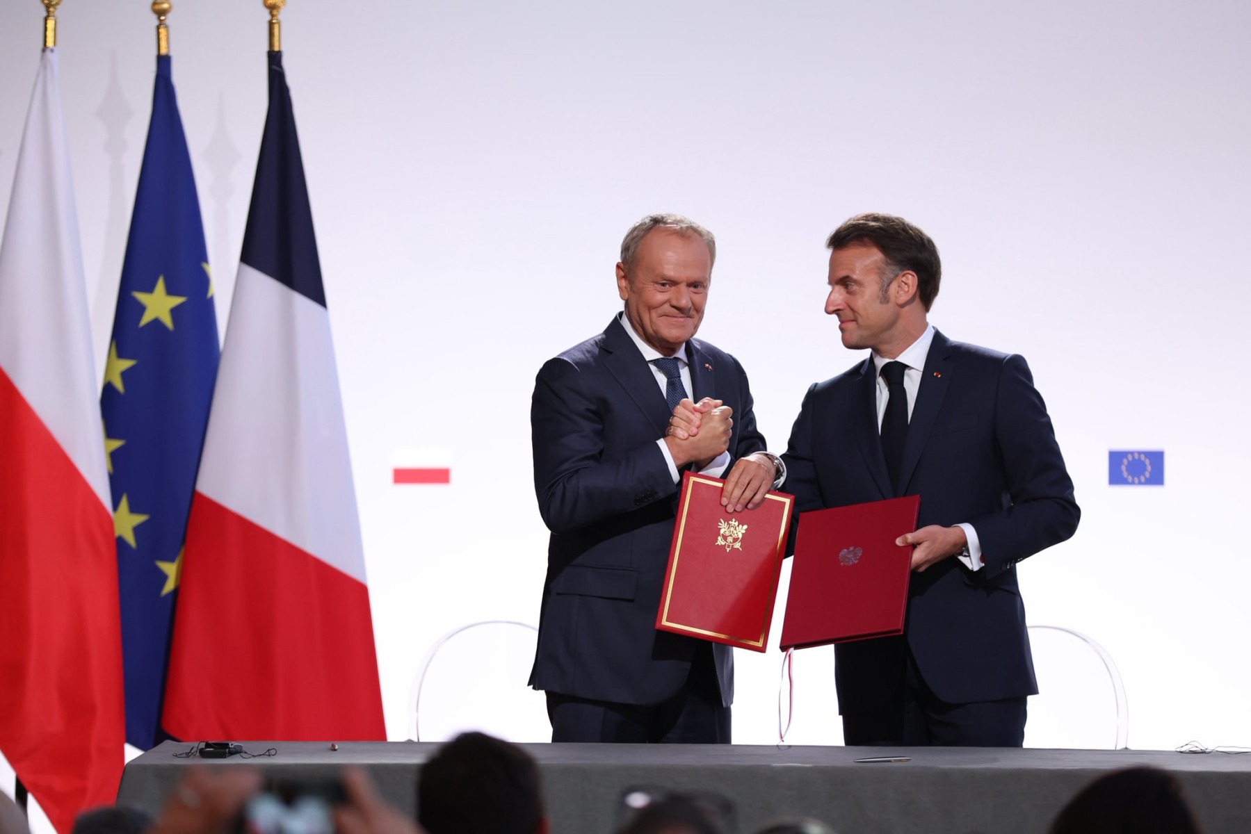 Macron și Tusk, la Gdansk: Alianță pentru descurajarea nucleară în Europa