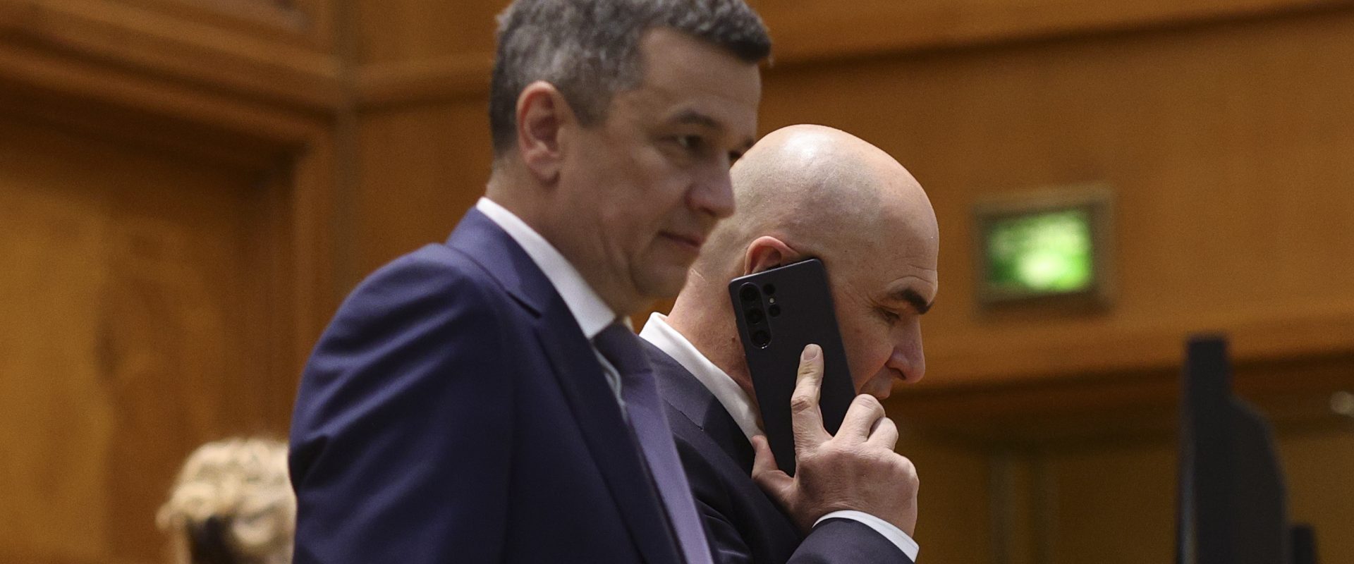 Sorin Grindeanu și Ilie Bolojan. Inquam Photos / Octav Ganea