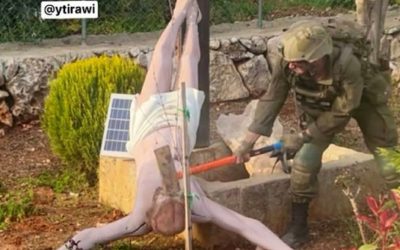Soldat ISRAELIAN, gest șocant: Distruge o statuie cu IISUS în Liban. Armata recunoaște