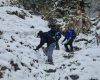 Doi turiști salvați în Piatra Craiului: Gheața a blocat traseul, jandarmii au intervenit