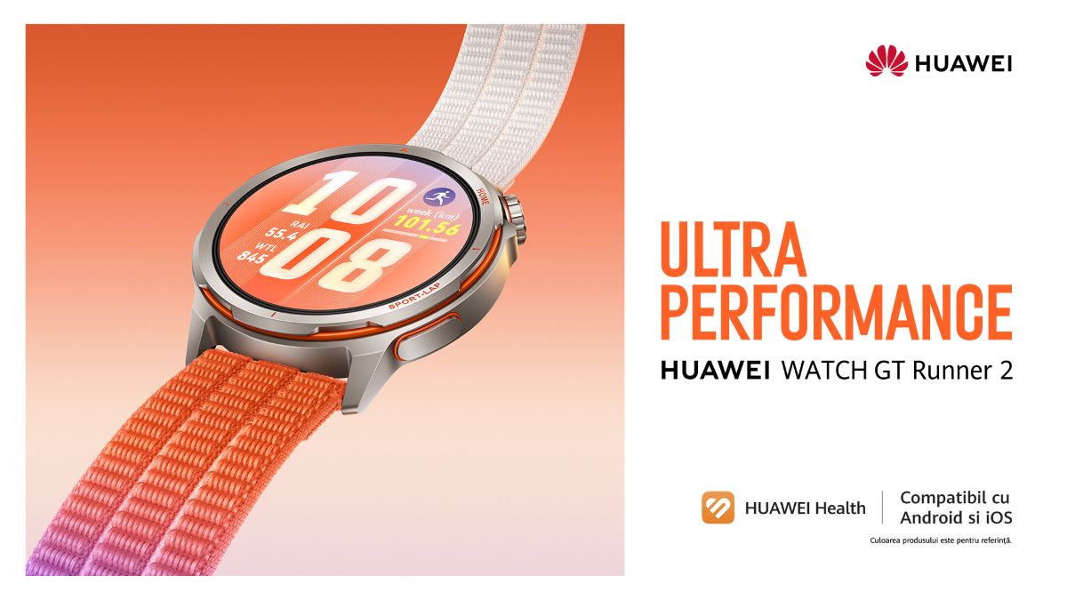 HUAWEI WATCH GT Runner 2: Alergarea devine știință. Performanță, confort și precizie