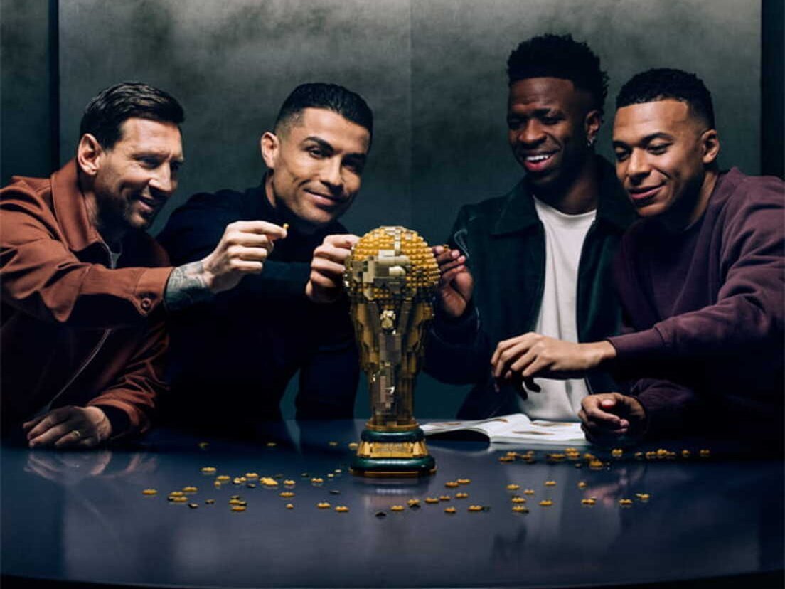 LEGO și fotbalul, o combinație explozivă: Messi, Ronaldo, Mbappé și Vinícius Júnior, reuniți (în cărămizi) Colaborare inedită în lumea sportului