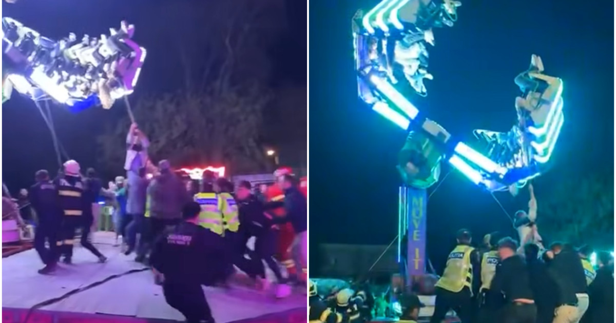 Caransebeș: Călătorie de coșmar la un carusel. 17 copii blocați, 6 la spital