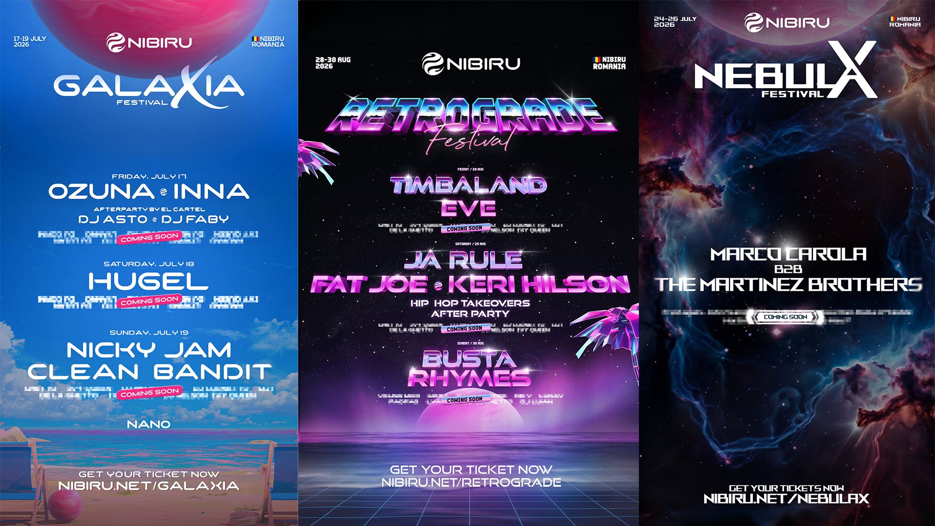 Nouăzeci de artiști și festivaluri, anunț spectaculos live de 5 ore
