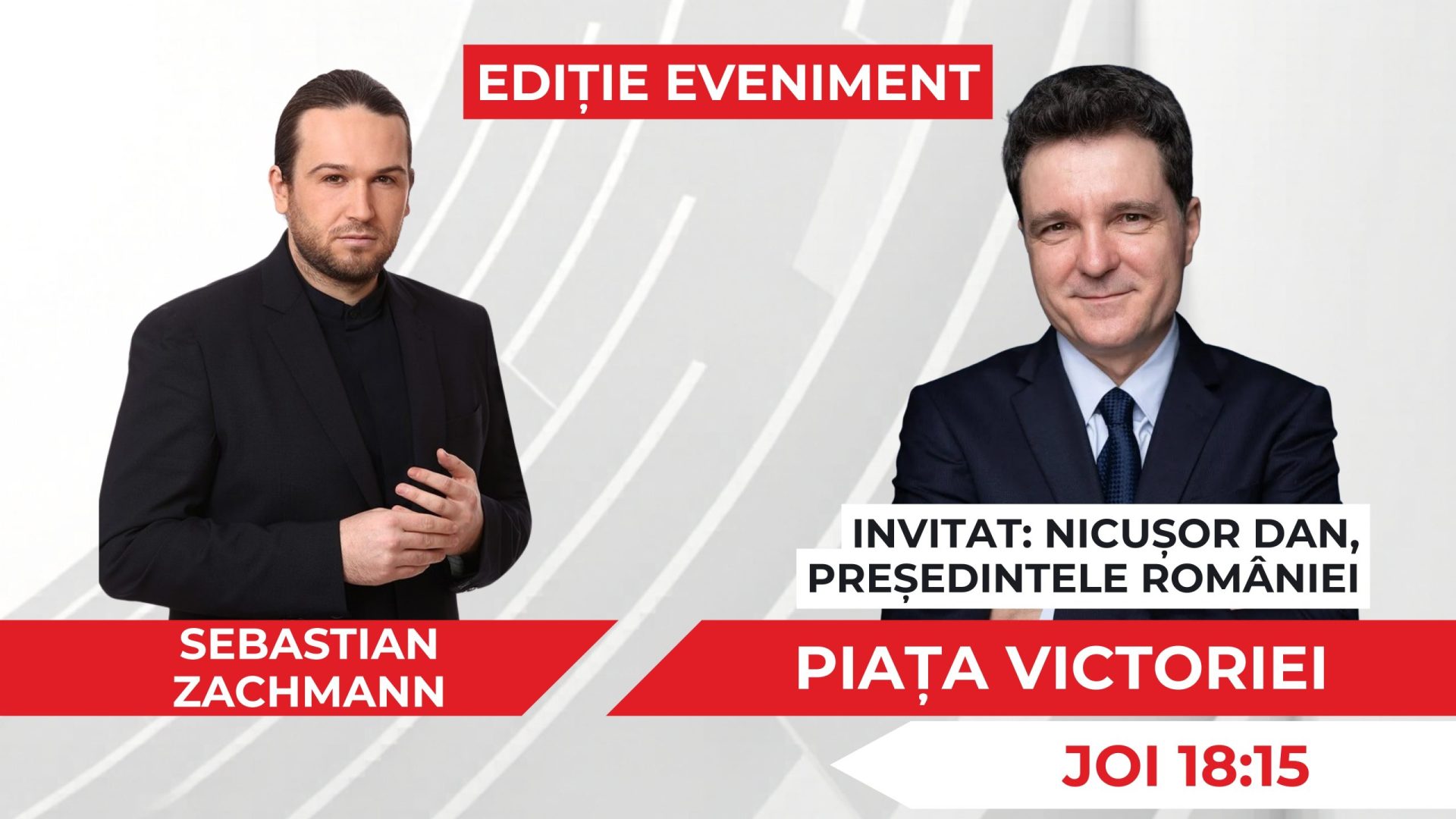 Nicușor Dan, față în față cu Sebastian Zachmann