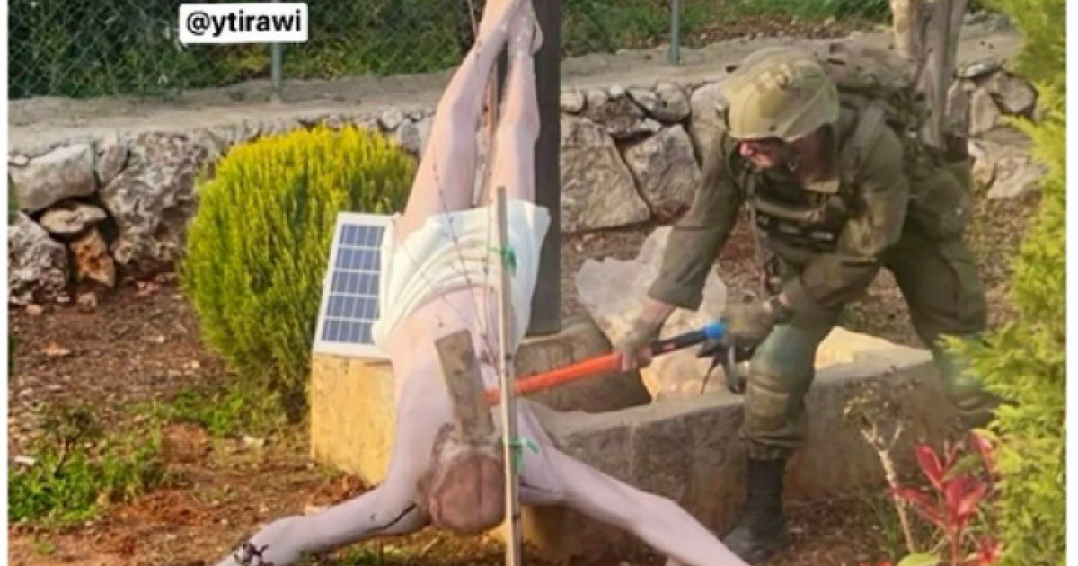 Soldat israelian, reținut 30 de zile după ce a vandalizat statuia lui Iisus în Liban