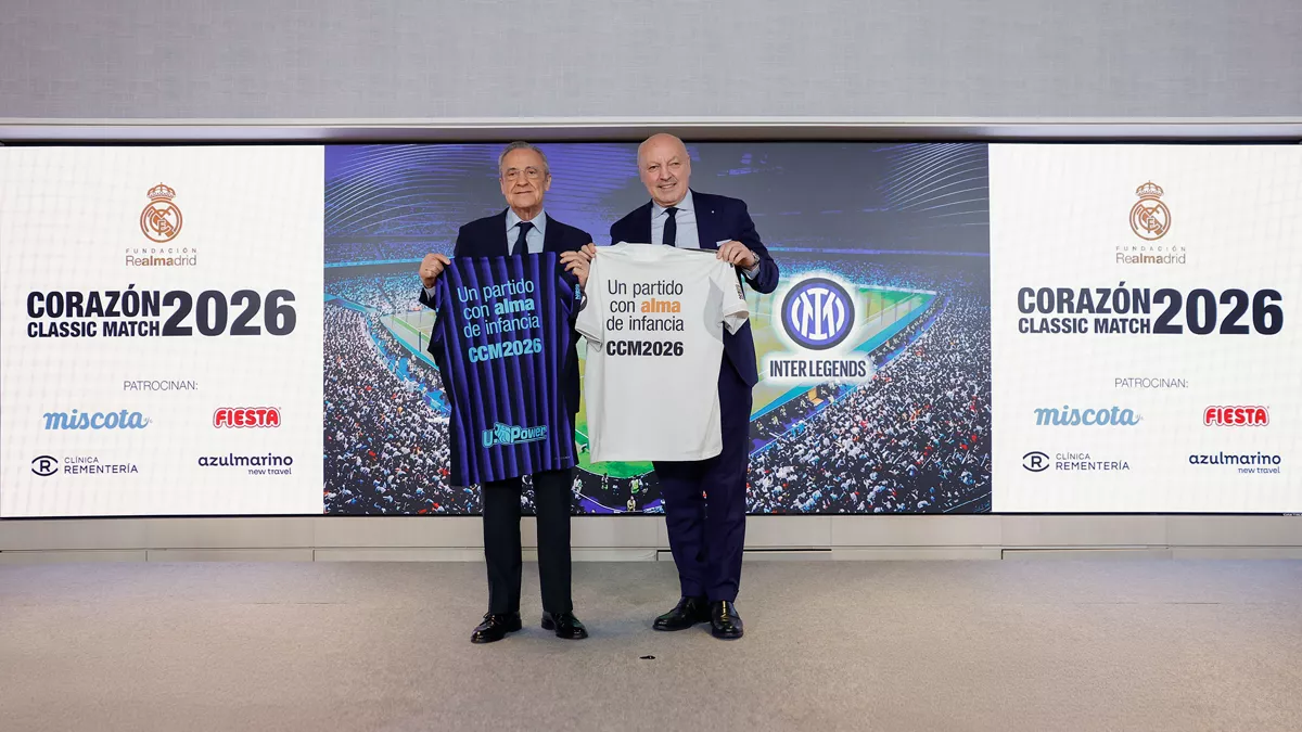 La Fundación Real Madrid presenta el Corazón Classic Match 2026 ‘Un partido con alma de infancia’
