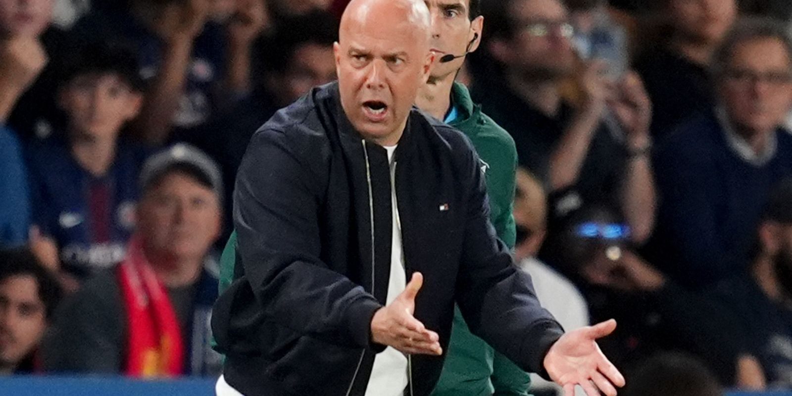 Arne Slot says his side have belief they can overturn a 2-0 deficit against Paris Saint-Germain