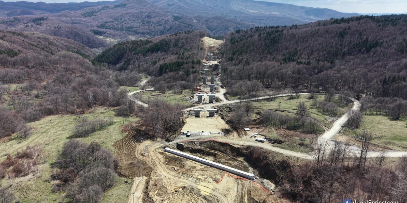 Progres fizic de 13,5% pe cel mai important șantier de autostradă din România