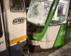 Tamponare între tramvaie pe Șoseaua Olteniței, STB verifică
