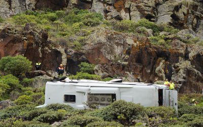 Accident teribil în Canare: Un bărbat mort și 27 de turiști răniți după ce un autobuz s-a prăbușit