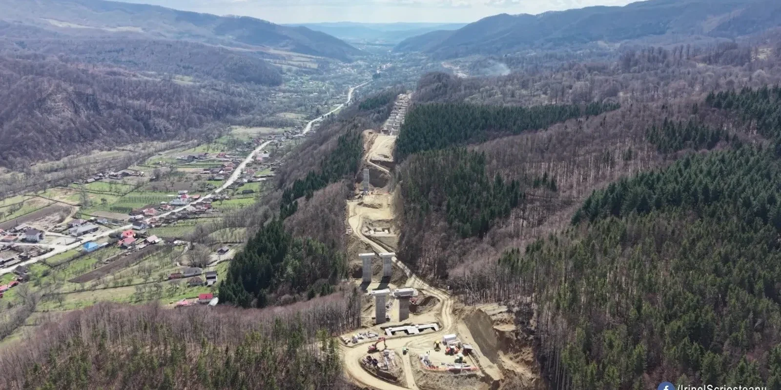 VIDEO spectaculos: Autostrada-minune, ridicată în Carpați, sfidează România
