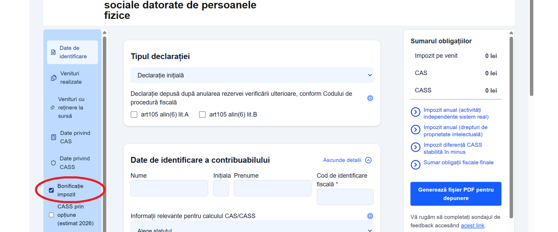 Bonificație 3% pentru PFA, chirii, crypto: Ghid Unic 2026 și impozit