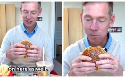 Șeful McDonald’s, face senzație: N-a mâncat din burger, ci l-a gustat!