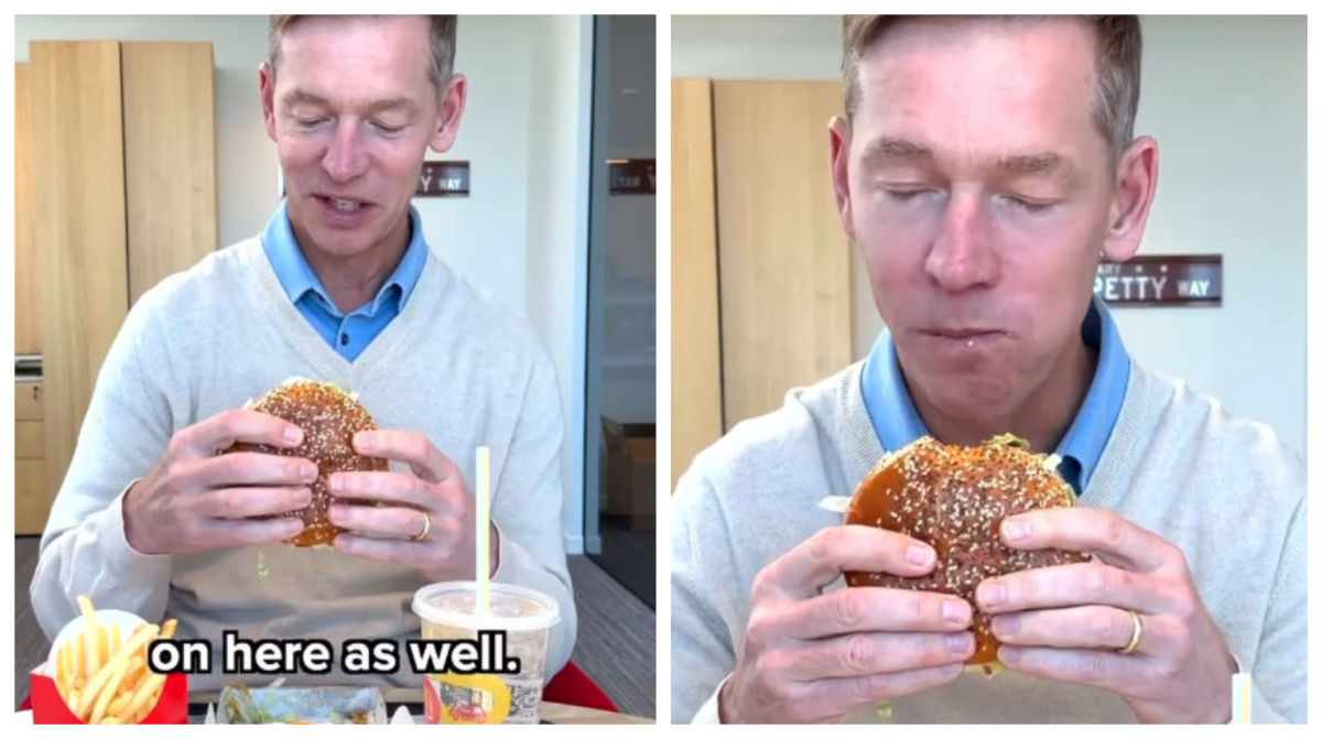 Șeful McDonald’s, face senzație: N-a mâncat din burger, ci l-a gustat!