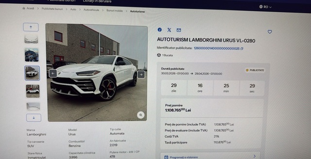 ANAF, scandal uriaș: 200 de mașini de lux, dispărute din depozite