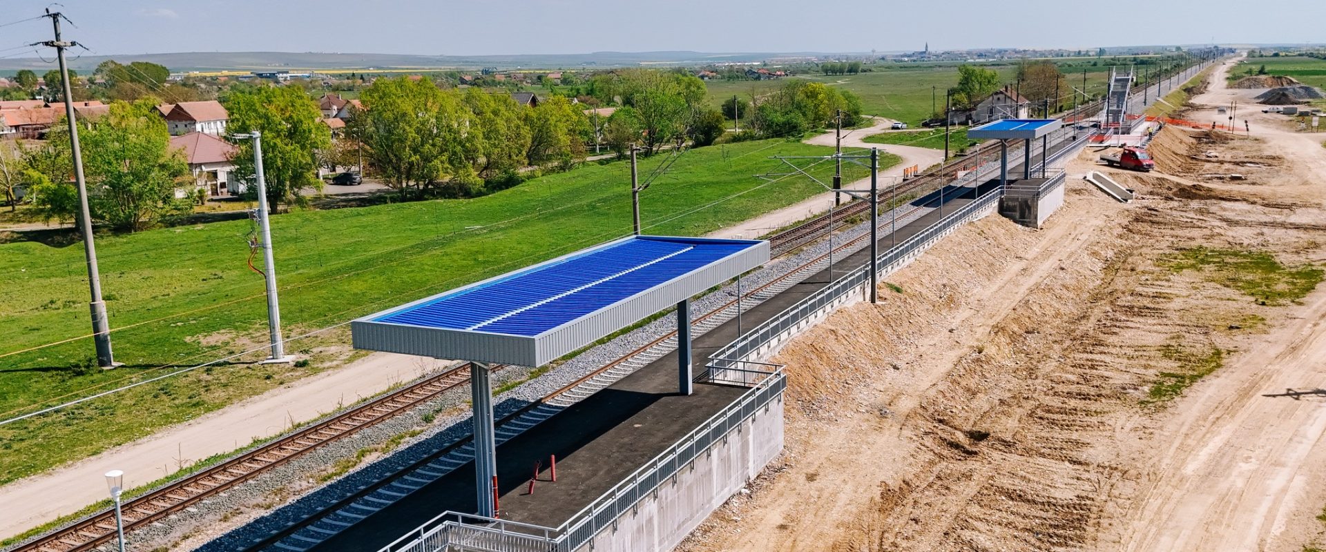 Noul tronson de cale ferată, modernizat, a fost dat în folosință în România