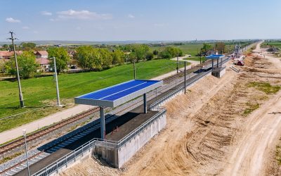Noul tronson de cale ferată, modernizat, a fost dat în folosință în România
